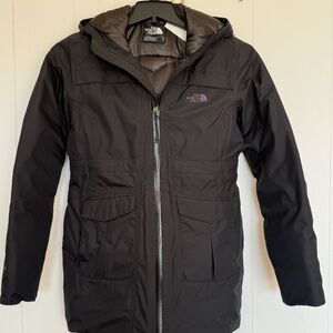 NWOT The North Face Women's Down Jacket Coat, Small, Black, HyVent 600